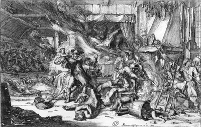 Horrors inflicted by the French in Holland, 1673 by French School