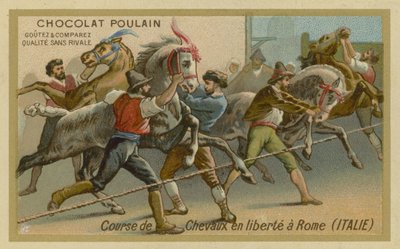 Horse Racing in Rome by French School
