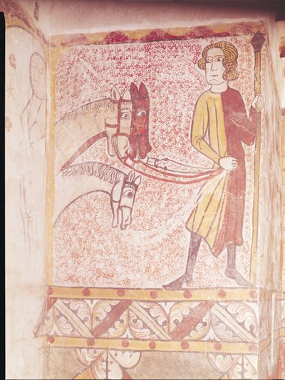 Horseman Holding the Reins of Three Horses by French School