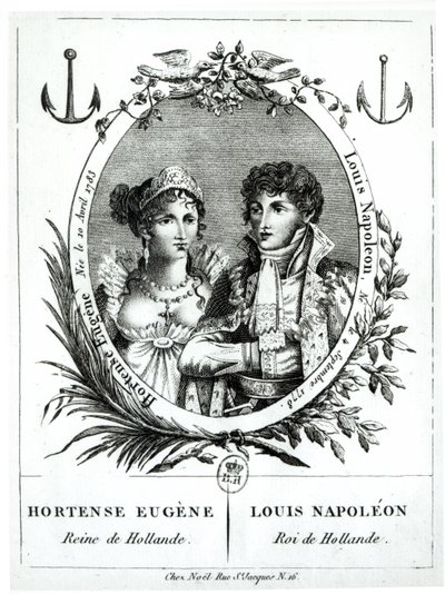 Hortense de Beauharnais (1783-1837) and Louis-Napoleon Bonaparte (1778-1846) by French School