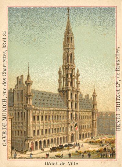 Hotel de Ville, Grand Place, Brussels by French School