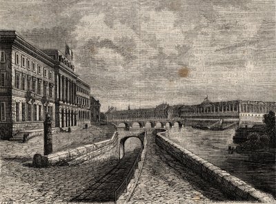 Hotel de la Monnaie - Engraving in Physical, civil and moral history of Paris: from the earliest historical times to the present day by Jacques Antoine Dulaure by French School
