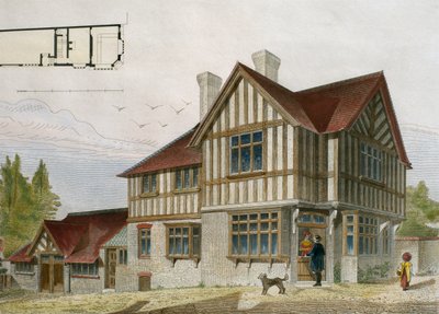 House of a Little Shopkeeper in London Area (engraved by Paul Louis Bury) by French School
