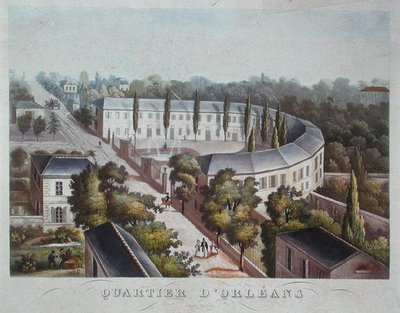 Housing project in the Quartier Orleans, rue Halle, c.1840-50 by French School