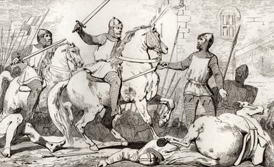 Hugh Capet (941-96) captures Charles de Lorraine, from 