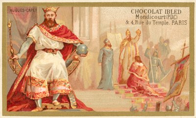 Hugh Capet, King of the Franks by French School