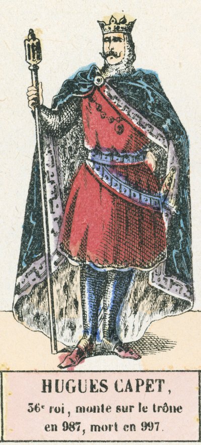 Hugues Capet, 36th King, Ascended the Throne in 987, Died in 997 by French School