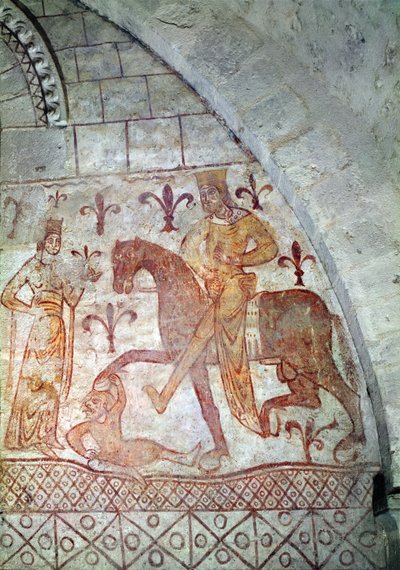 Hugues IX Lusignan Defeating Nur al-Din in Syria by French School