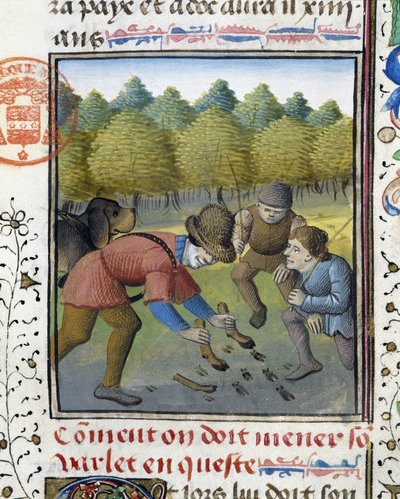 Hunters and Hunting Dog, from 