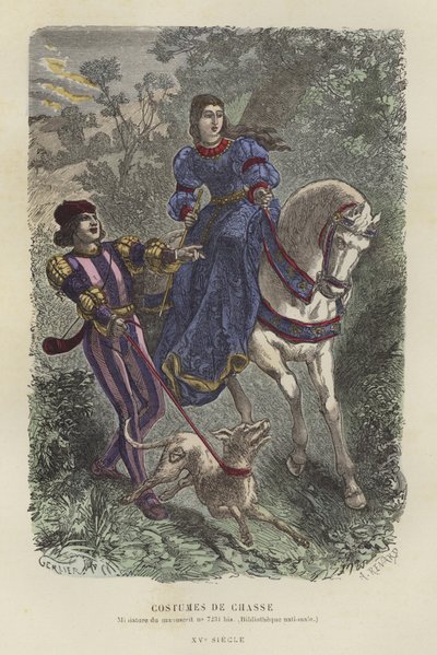 Hunting dress, 15th Century by French School