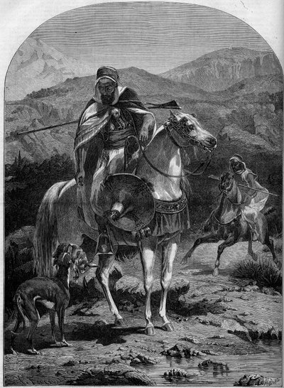 Hunting Hare in Algeria by French School