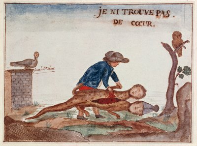 I cannot find any heart, 1789 by French School