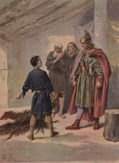 I have killed the eagle, said the child by French School