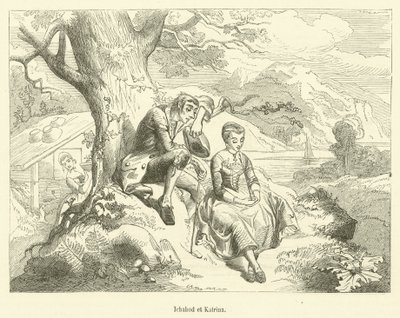 Ichabod and Katrina by French School
