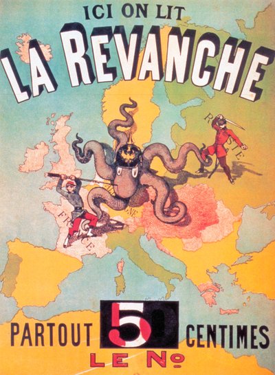 Here we read The Revenge everywhere 5 centimes each, 1886 by French School