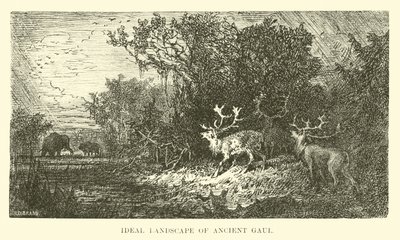 Ideal Landscape of Ancient Gaul by French School
