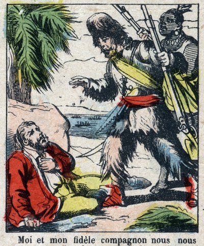 Illustration for the book of Daniel Defoe 