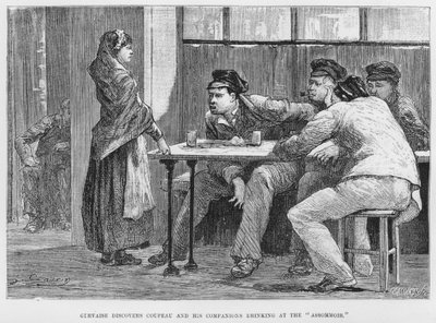 Illustration for The Assommoir, A Realistic Novel, by Emile Zola by French School