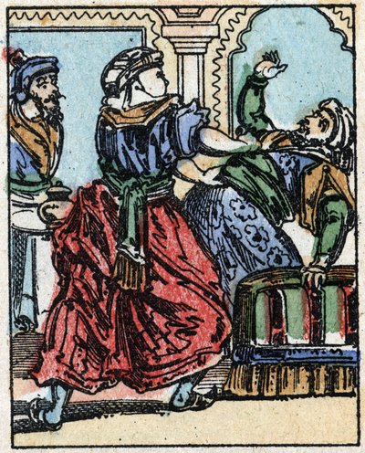 Illustration for the Tales of the Thousand and One Nights: Ali-Baba by French School
