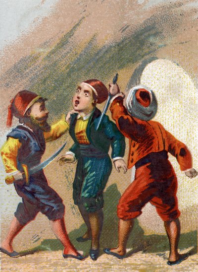 Illustration for the Tales of the Thousand and One Nights: Cassim jealous of Ali Baba by French School