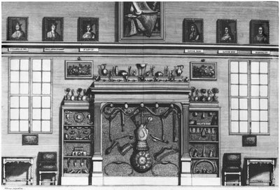 Illustration from Cabinet de la Bibliotheque Sainte-Genevieve by Reverend Pere Claude Du Molinet, 1692 by French School