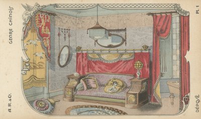 Illustration from interior design product catalogue from A R & Cie, France by French School