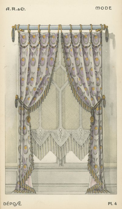 Illustration from interior design product catalogue from A R & Cie, France by French School