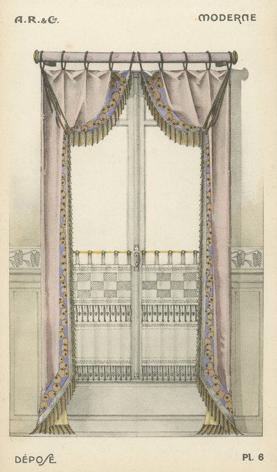 Illustration from interior design product catalogue from A R & Cie, France by French School