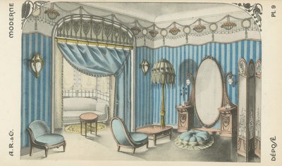 Illustration from interior design product catalogue from A R & Cie, France by French School