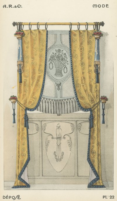 Illustration from interior design product catalogue from A R & Cie, France by French School