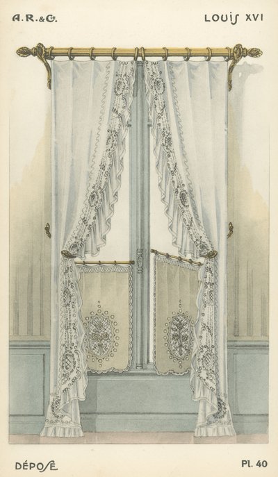 Illustration from interior design product catalogue from A R & Cie, France by French School
