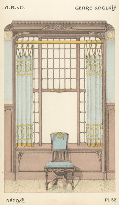 Illustration from interior design product catalogue from A R & Cie, France by French School