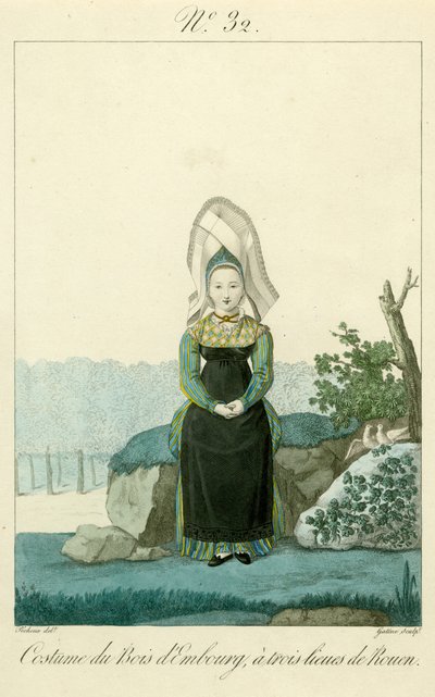 Illustration No. 32, Costume of the Bois d