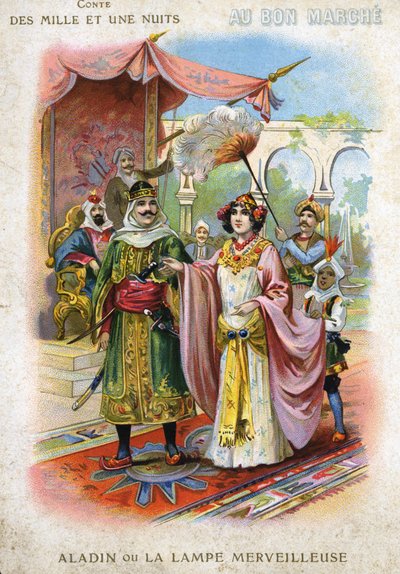 Illustration of Aladdin or the wonderful lamp in 