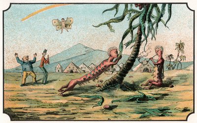 Illustration of the book "Voyage dans la lune avant 1900" by A. de Ville-d