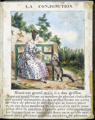 In La grammaire en images, leaflet album, circa 1850 by French School
