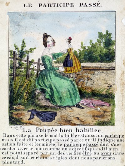 In La grammaire en images, leaflet album, circa 1850 by French School