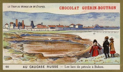 In the Russian Caucasus - The Oil Lakes of Baku by French School