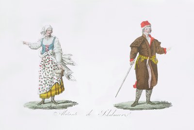Inhabitants of Szkalmierz by French School