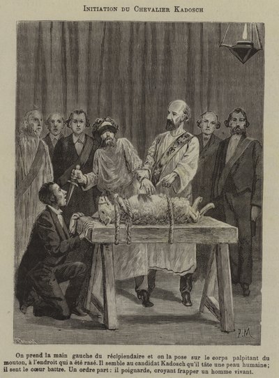 Initiation of a Knight Kadosch by French School