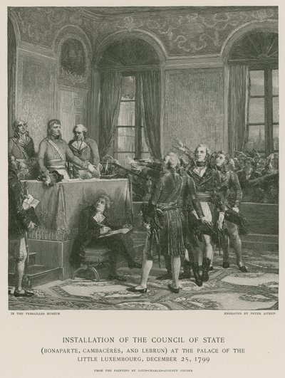 Installation of the Council of State by French School