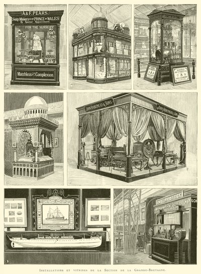 Installations and Showcases of the Great Britain Section by French School