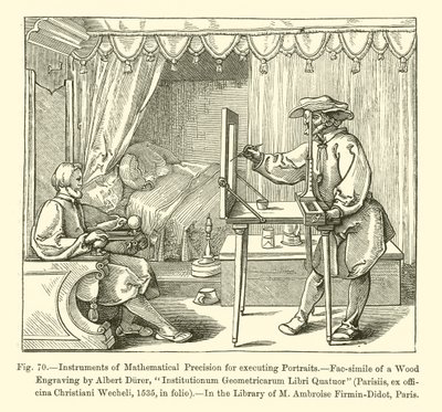 Instruments of Mathematical Precision for executing Portraits by French School