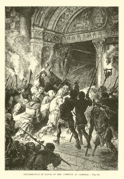 Insurrection in Favor of the Commune at Cambrai by French School