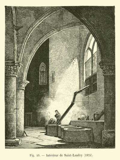 Interior of Saint-Landry, 1825 by French School