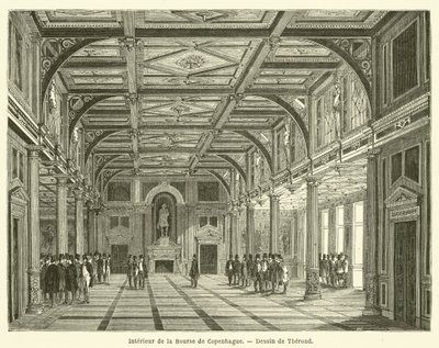 Interior of the Copenhagen Stock Exchange by French School