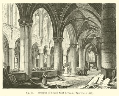 Interior of the church of Saint-Germain l