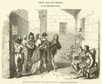 Interior of a Seventeenth-Century Prison by French School