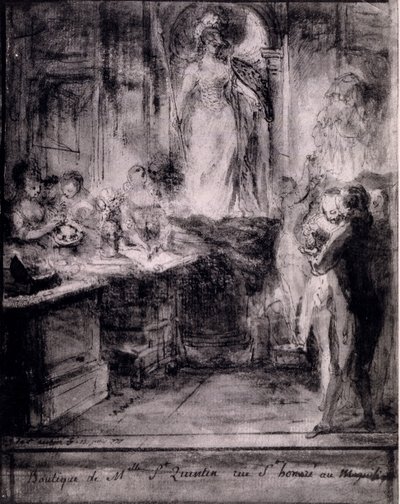 Interior of Venetian Shop, 1777 by French School