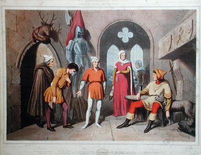 Interior of a Castle in the Vosges during the Fourteenth century by French School